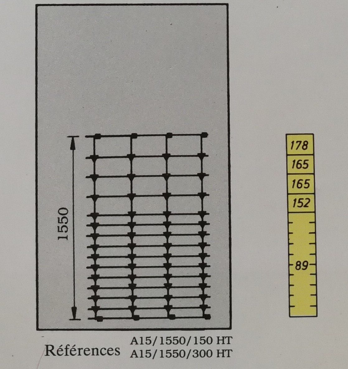 Grillage HT15 1550 150 Cyclone NZ