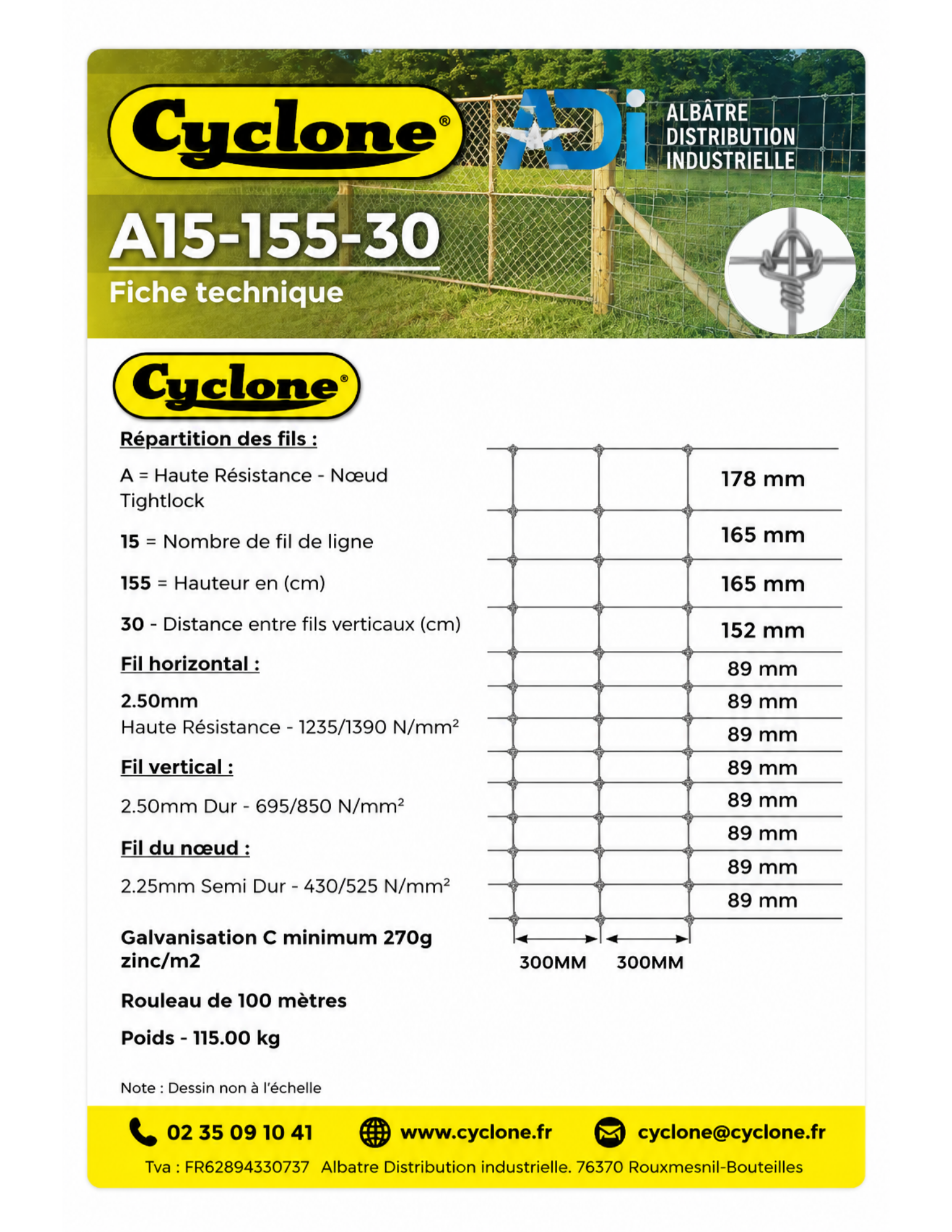 Grillage CYCLONE HT | 15-155-30 – Image 2