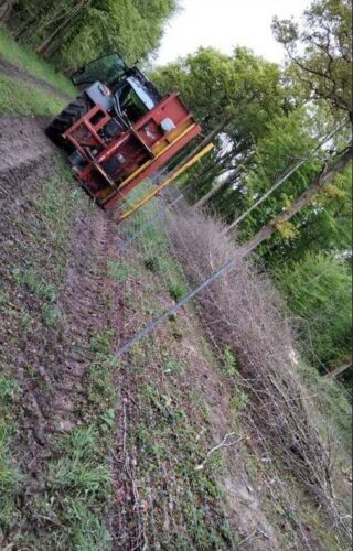 Photo d'une installation de grillage de protection pour forêt en fil haute réssitance hauteur 1500mm à Tours dans le 37