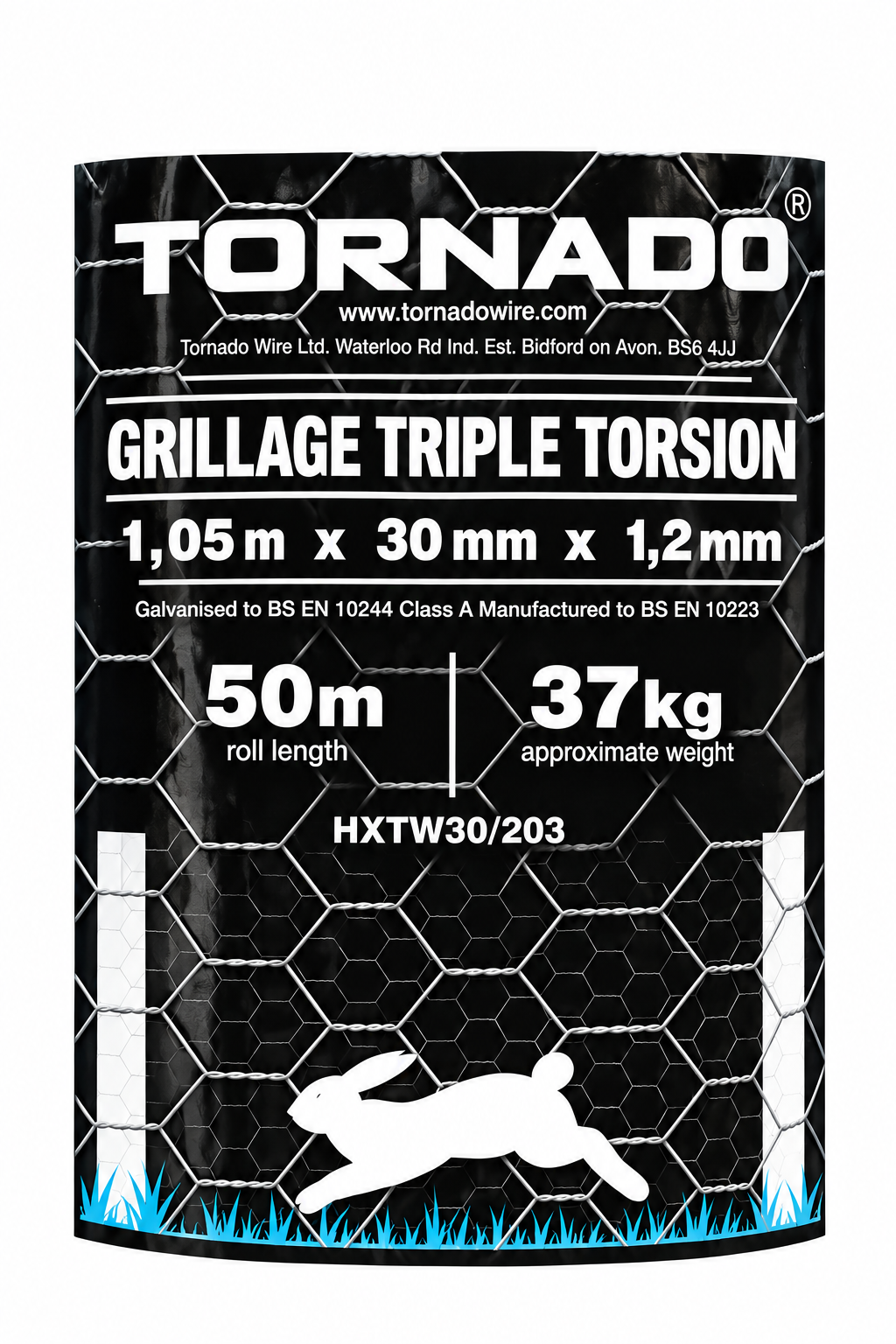 GRILLAGE TRIPLE TORSION *1,05M maille30 fil1,2mm 50 m – Image 2